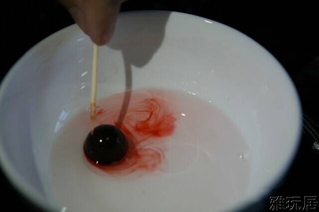 掉色严重的红酸枝